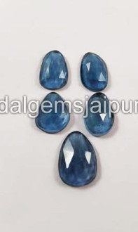 London Blue Topaz Rose Cut Slices